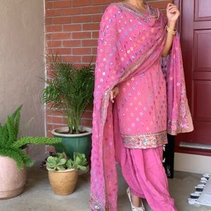 Three piece embroidered Punjabi pakistani …